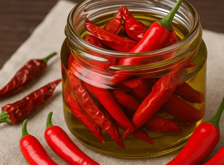 Kako Čuvati Svježe i Suhe Ljute Papričice u Maslinovom Ulju