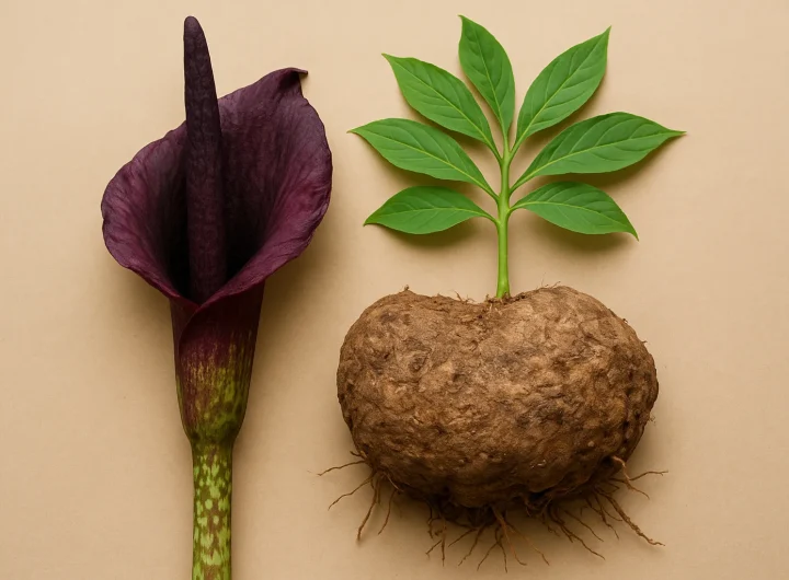 Konjak Biljka (Amorphophallus konjac): Sve Što Trebate Znati o Ovoj Nevjerojatnoj Biljci i Moćnom Glukomananu