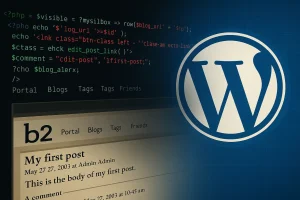 Kako je Nastao WordPress i Njegov Preteča b2/Cafelog: Priča o Revoluciji Weba i Slobodi Stvaranja