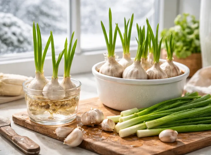 Kako Klijati Češnjak u Stanu i Dobiti Svježe Listove Tijekom Zime