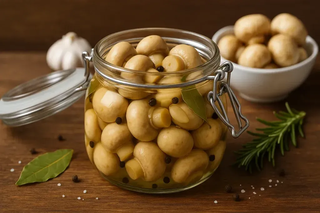 Kako Kiseliti Šampinjone – Detaljan Vodič za Savršeno Ukiseljene Gljive