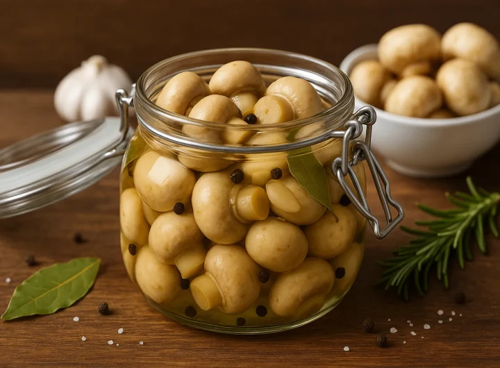 Kako Kiseliti Šampinjone – Detaljan Vodič za Savršeno Ukiseljene Gljive