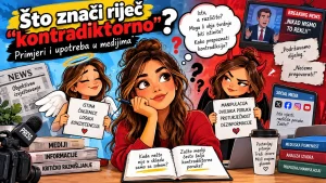 nacrtana žena i kontradiktorno