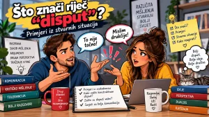 nacrtani likovi i rijeć disput