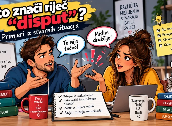 nacrtani likovi i rijeć disput