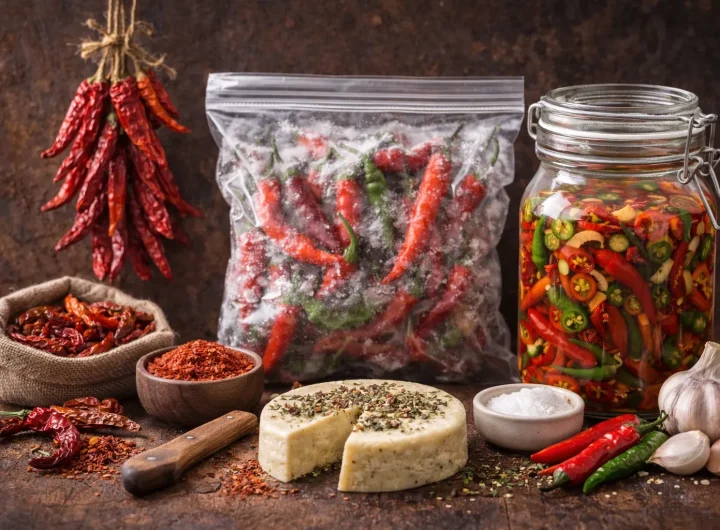 Kako Pravilno Spremiti Čili Papričice za Zimu – Sušenje, Zamrzavanje i Fermentacija