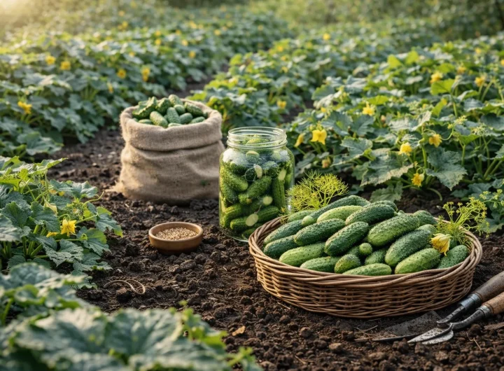 Organski Uzgoj Kornišona – Mali Krastavci iz Organskog Uzgoja za Zimnicu i Svježu Potrošnju