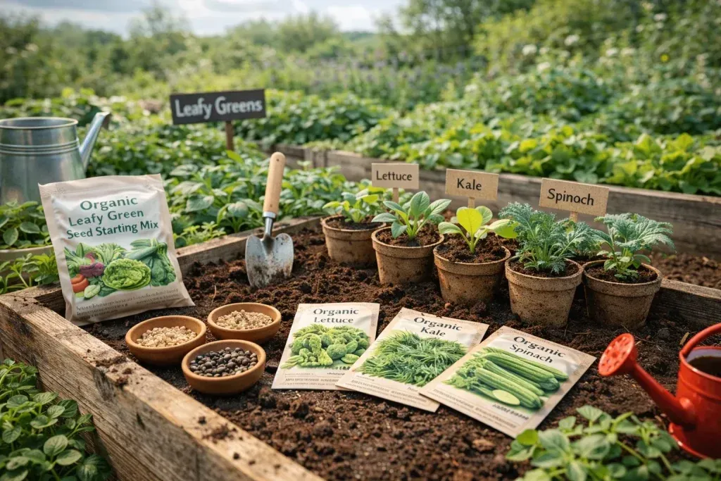 Organski Uzgoj Lisnatog Povrća iz Sjemena u Ekološkom Vrtu – Jednostavna Sjetva kroz Sezonu