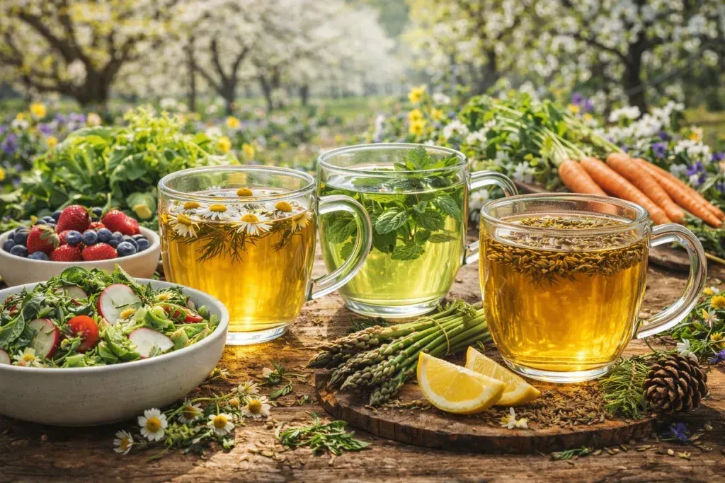 Kako Kombinirati Čajeve i Prehranu u Proljeće