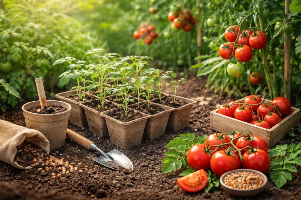Organski Uzgoj Rajčica iz Sjemena – Od Klijanja do Presadnje