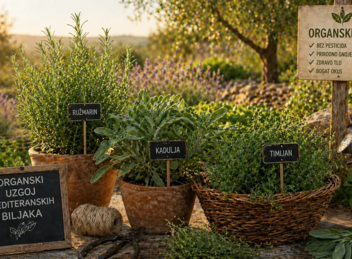 Organski Uzgoj Mediteranskih Biljaka – Ružmarin, Kadulja i Timijan u Organskom Vrtu