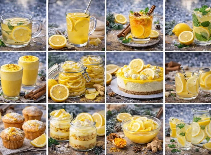 Top 10 Zimskih Recepata s Limunom (Čajevi, Napitci, Deserti)