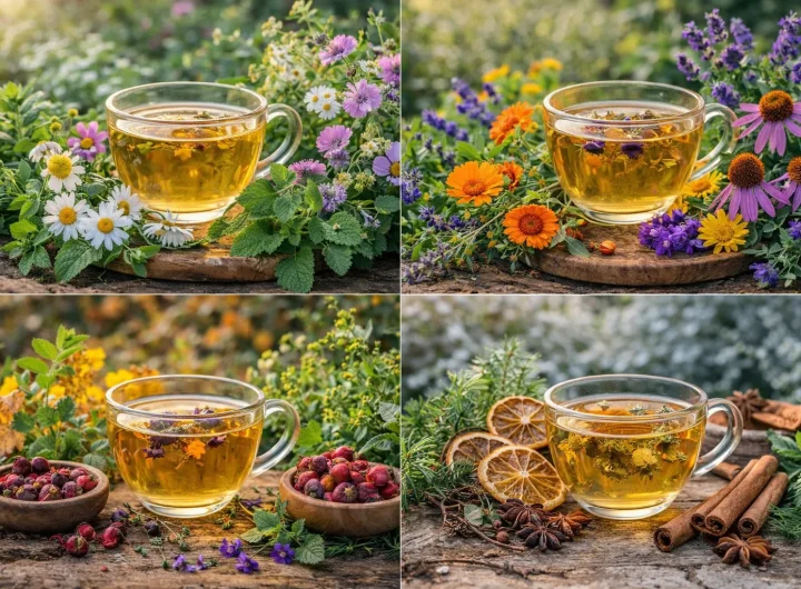 Kako Kombinirati Bilje za Čajeve Prema Godišnjem Dobu