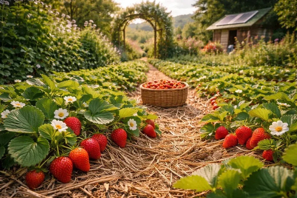 Permakulturni Uzgoj Jagoda – Niski Pokrov Tla koji Donosi Slatke Plodove
