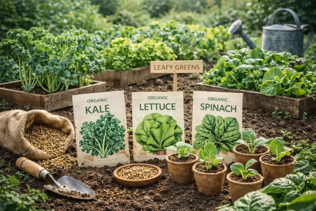 Organski Uzgoj Lisnatog Povrća iz Sjemena – Prirodan Početak, Snažne Biljke i Stalan Urod