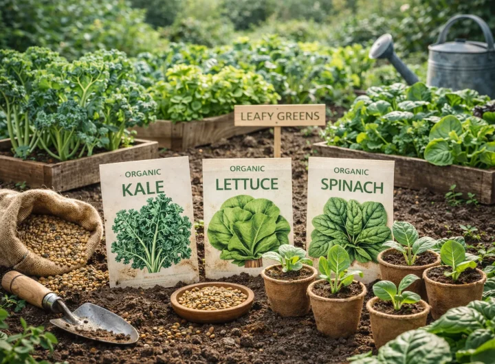 Organski Uzgoj Lisnatog Povrća iz Sjemena – Prirodan Početak, Snažne Biljke i Stalan Urod