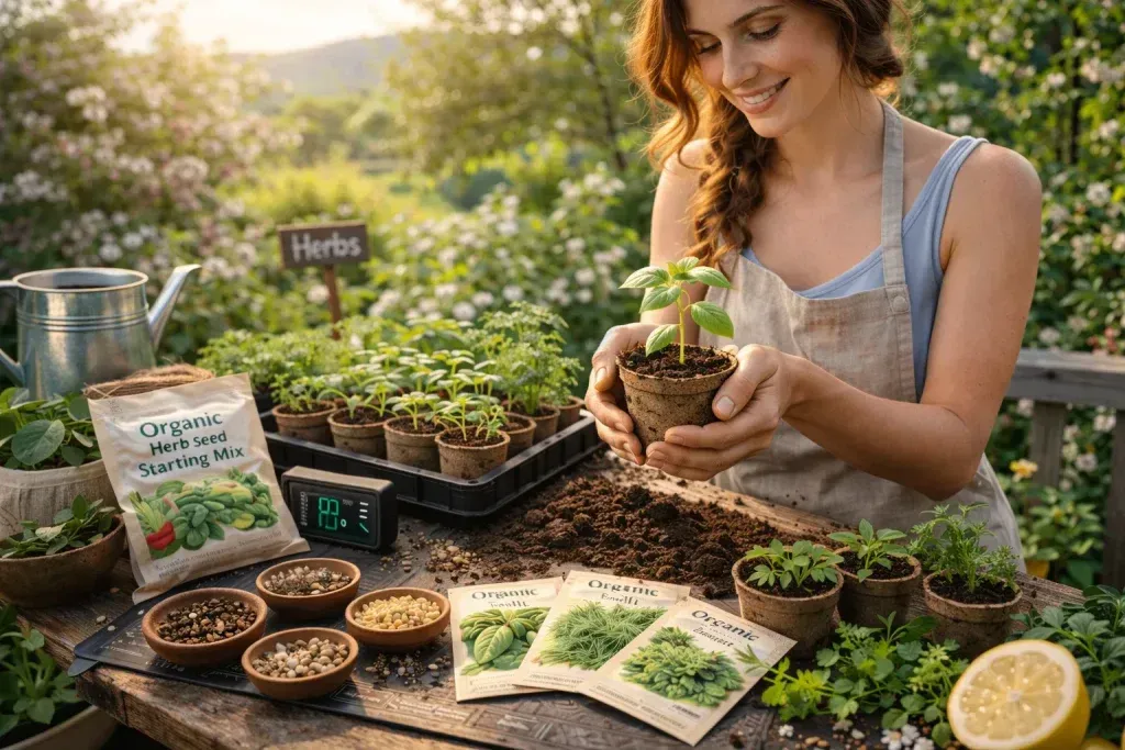Organski Uzgoj Začinskog Bilja iz Sjemena – Aroma, Svježina i Samodostatnost