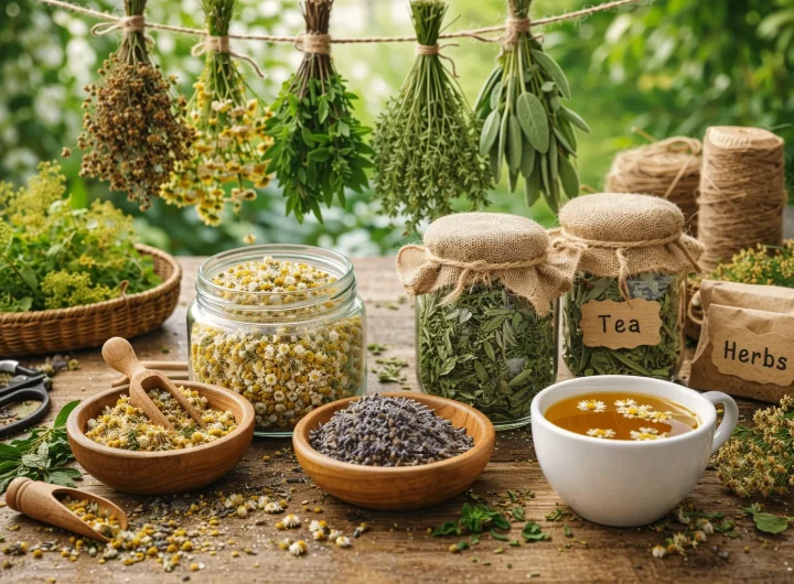 Kako Sušiti i Čuvati Bilje za Čajeve na Prirodan Način