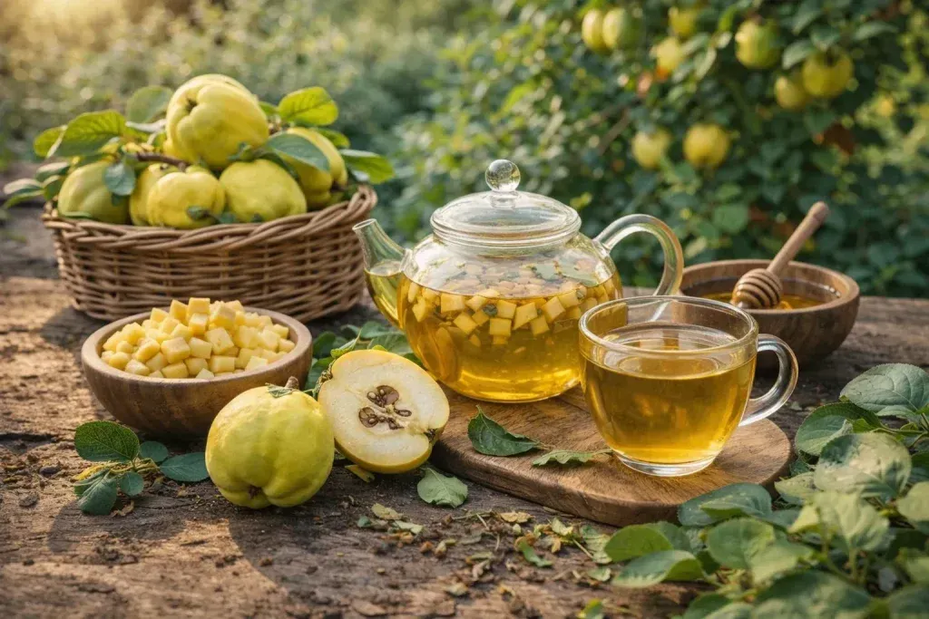 Čaj od Dunje: Tradicionalni Čaj za Grlo i Želudac