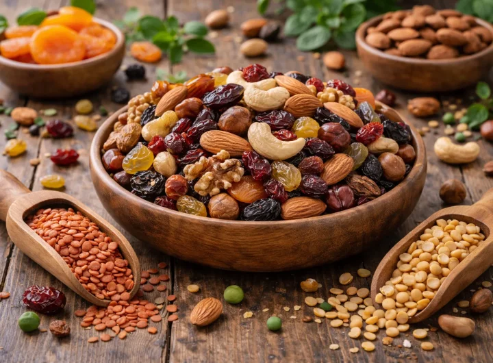 Mješavina Suhog Voća i Orašastih Plodova – Energetski Snack