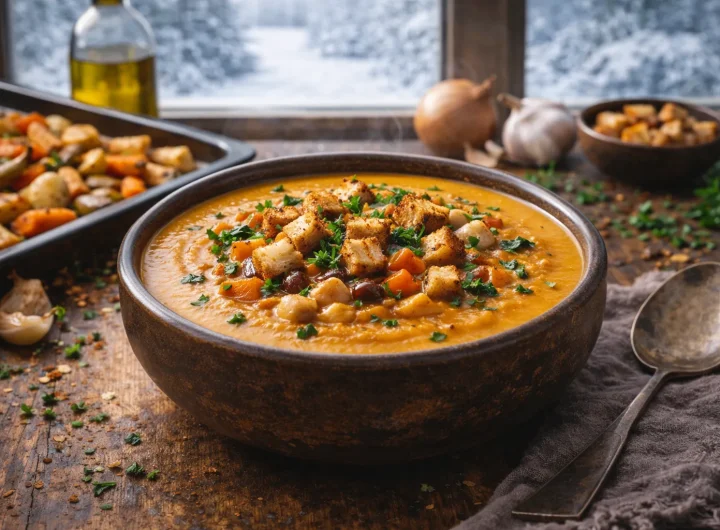 Veganska Juha od Pečenog Korijena Povrća: Zimski Klasik u Novoj Verziji