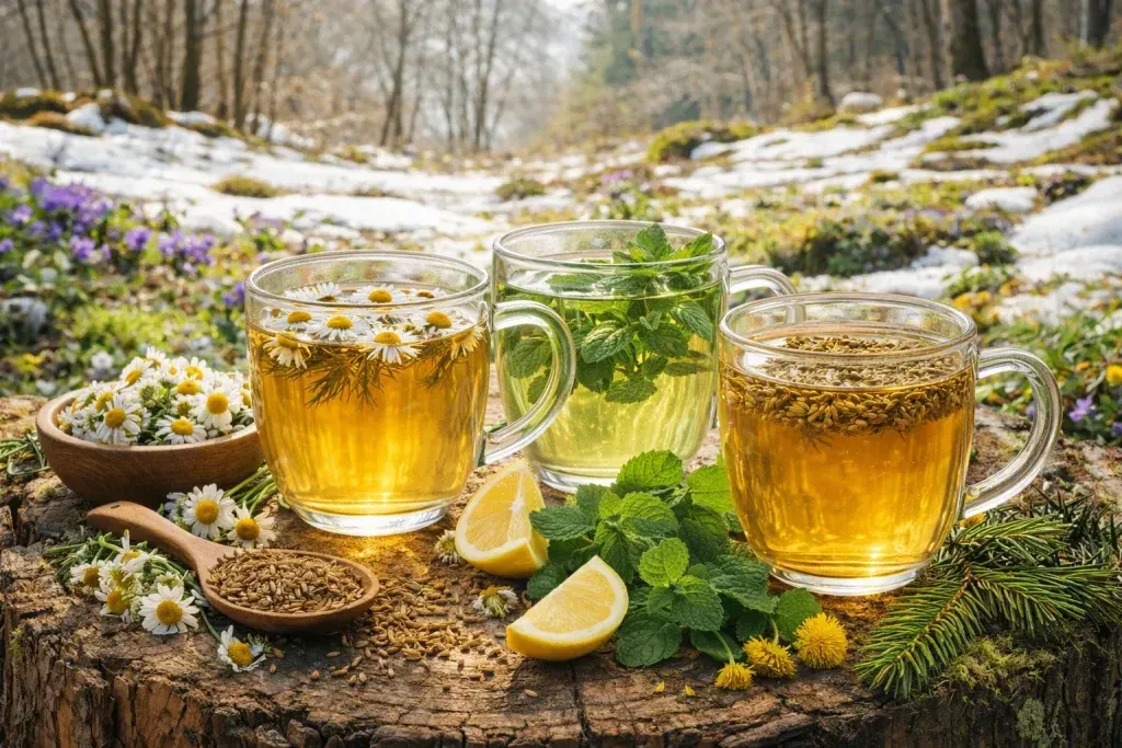 Biljni Čajevi Koji Pomažu Probavu Nakon Zimske Prehrane