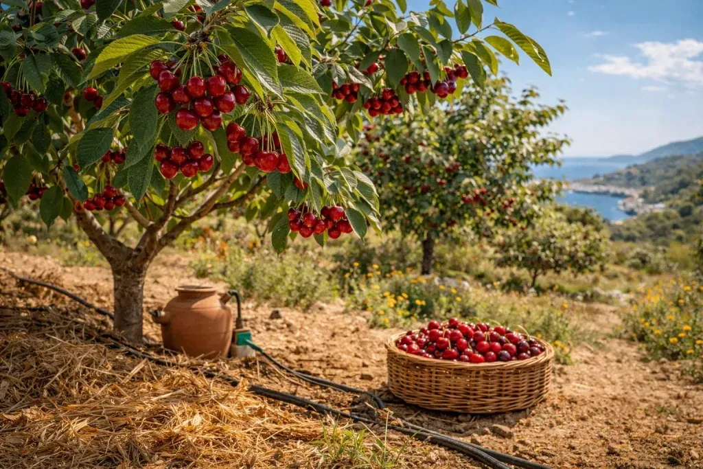 Trešnje u Mediteranu – Izazovi Topline i Kako ih Uzgojiti