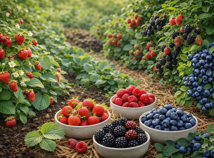 Organski Uzgoj Bobičastog Voća – Jagode, Maline, Kupine i Borovnice bez Pesticida