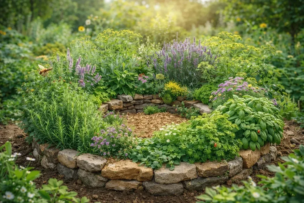 Permakulturni Uzgoj Začinskog Bilja – Aromatični Krug Vrta koji Štiti, Hrani i Obogaćuje Tlo