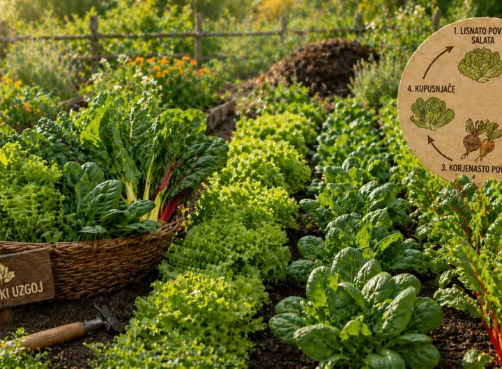 Organski Uzgoj Lisnatog Povrća uz Plodored – Salata, Špinat i Blitva