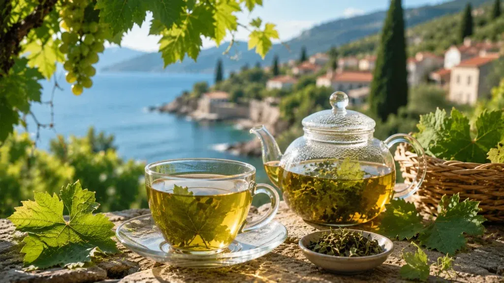 Čaj od Lista Vinove Loze: Zaboravljeni Biljni Čaj Mediterana