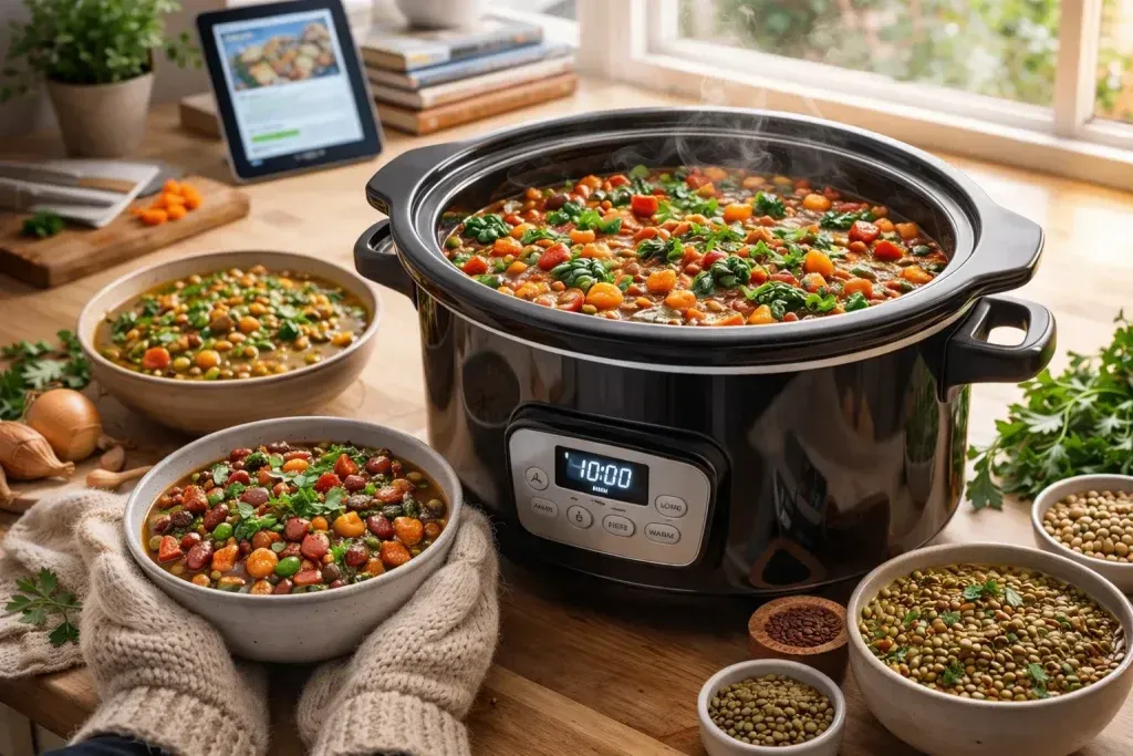 Veganski “Slow-Cooker” Recepti: Jela Koja se Sama Kuhaju Dok Ste na Poslu