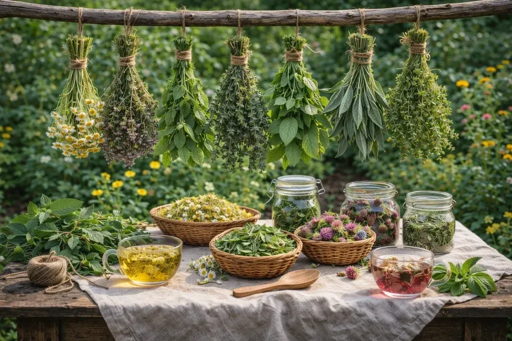 Kako Sušiti Bilje za Čajeve na Prirodan i Održiv Način