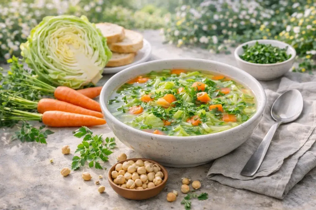 Lagana Juha od Mladog Kupusa i Mrkve – Proljetna Svježina u Jednostavnom Obliku