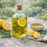 Maslinovo Ulje s Ružmarinom i Limunom – Svježa Mediteranska Aroma za Salate, Pečeno Povrće i Krumpir iz Pećnice