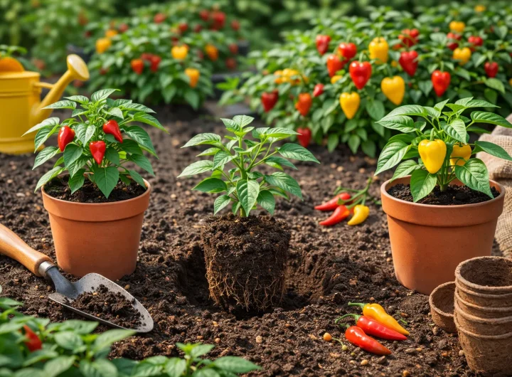 Ljute Papričice: Presađivanje i Uzgoj na Otvorenom ili u Posudama