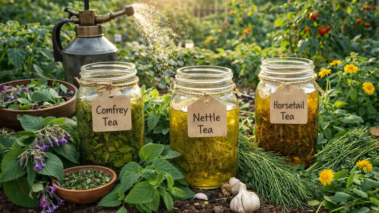 Biljni Čajevi za Vrt: Prirodna Zaštita i Prehrana Biljaka