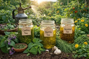 Biljni Čajevi za Vrt: Prirodna Zaštita i Prehrana Biljaka