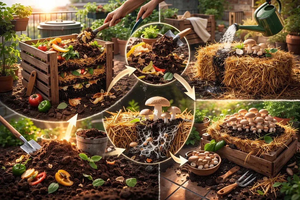 Kompost, Slama i Gljive – Kako Spojiti Uzgoj