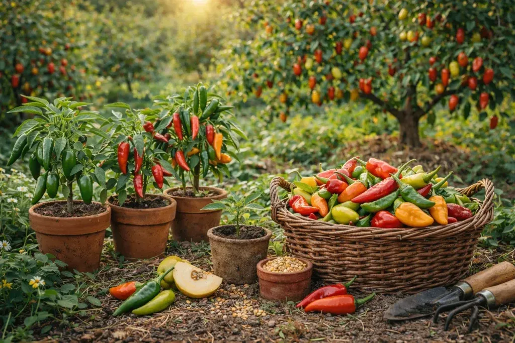 Organski Uzgoj Ljutih Papričica u Vrtu i Posudama