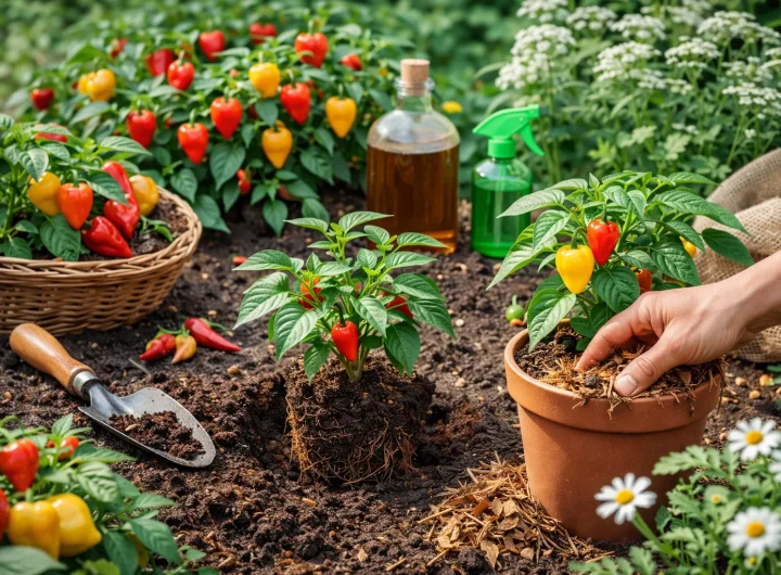 Organska Njega biljaka Ljutih Papričica – bez Kemije i Stresa