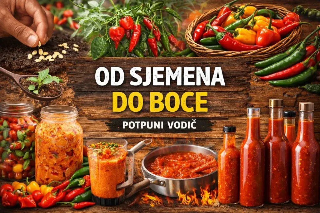 Od Sjemena do Boce – Potpuni Vodič za Uzgoj Ljutih Papričica i Izradu Domaćeg Chilli Umaka
