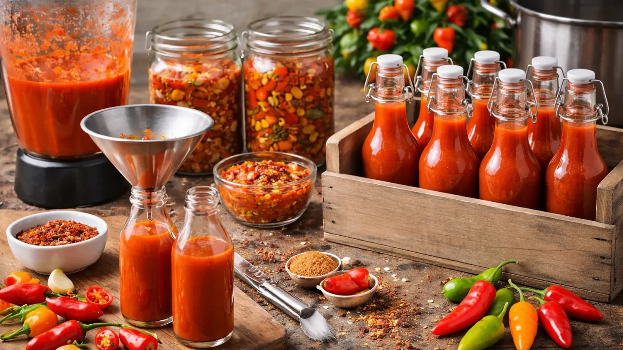 Ljute Papričice: Od Papričice do Boce – Izrada, Punjenje i Čuvanje Ljutih Umaka