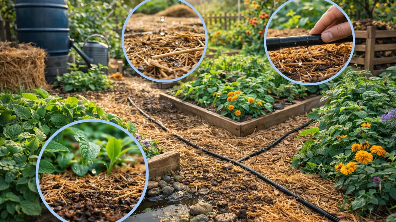 Voda u Organskom Vrtu: Zadržavanje Vlage, Malčiranje i Pametno Navodnjavanje