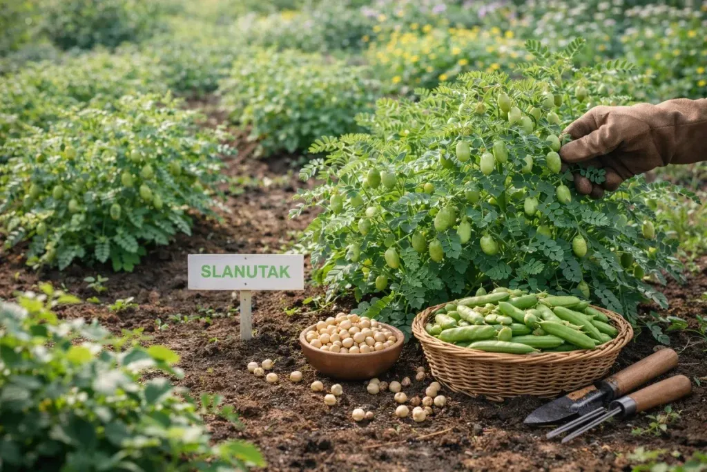 Sadnja Slanutka – Kako Uzgojiti Mediteransku Mahunarku u Vrtu