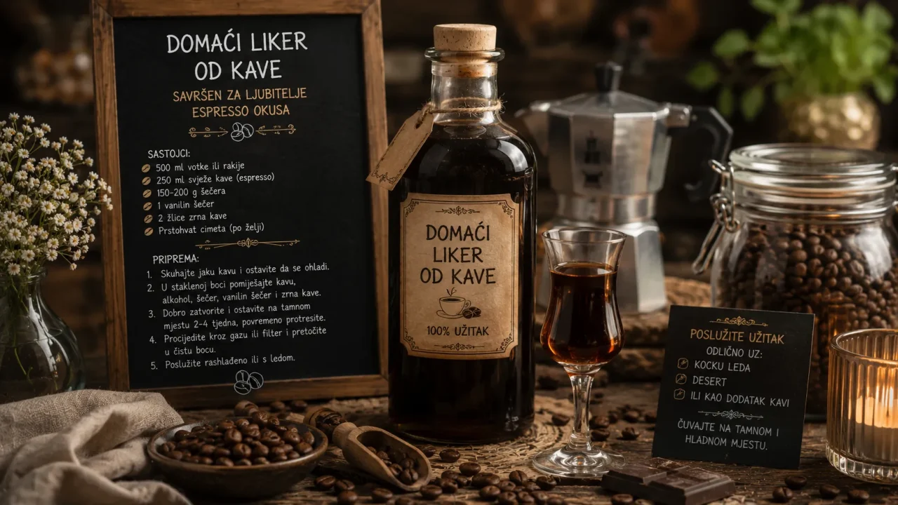 Domaći Liker od Kave – Savršen za Ljubitelje Espresso Okusa