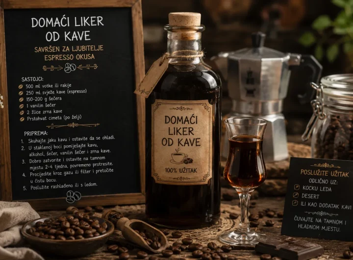 Domaći Liker od Kave – Savršen za Ljubitelje Espresso Okusa