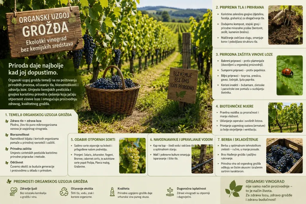 Organski Uzgoj Grožđa – Ekološki Vinograd Bez Kemijskih Sredstava