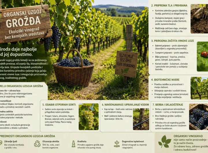 Organski Uzgoj Grožđa – Ekološki Vinograd Bez Kemijskih Sredstava