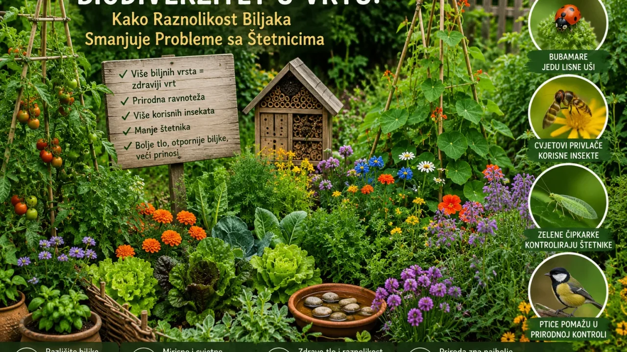 Biodiverzitet u Vrtu: Kako Raznolikost Biljaka Smanjuje Probleme sa Štetnicima